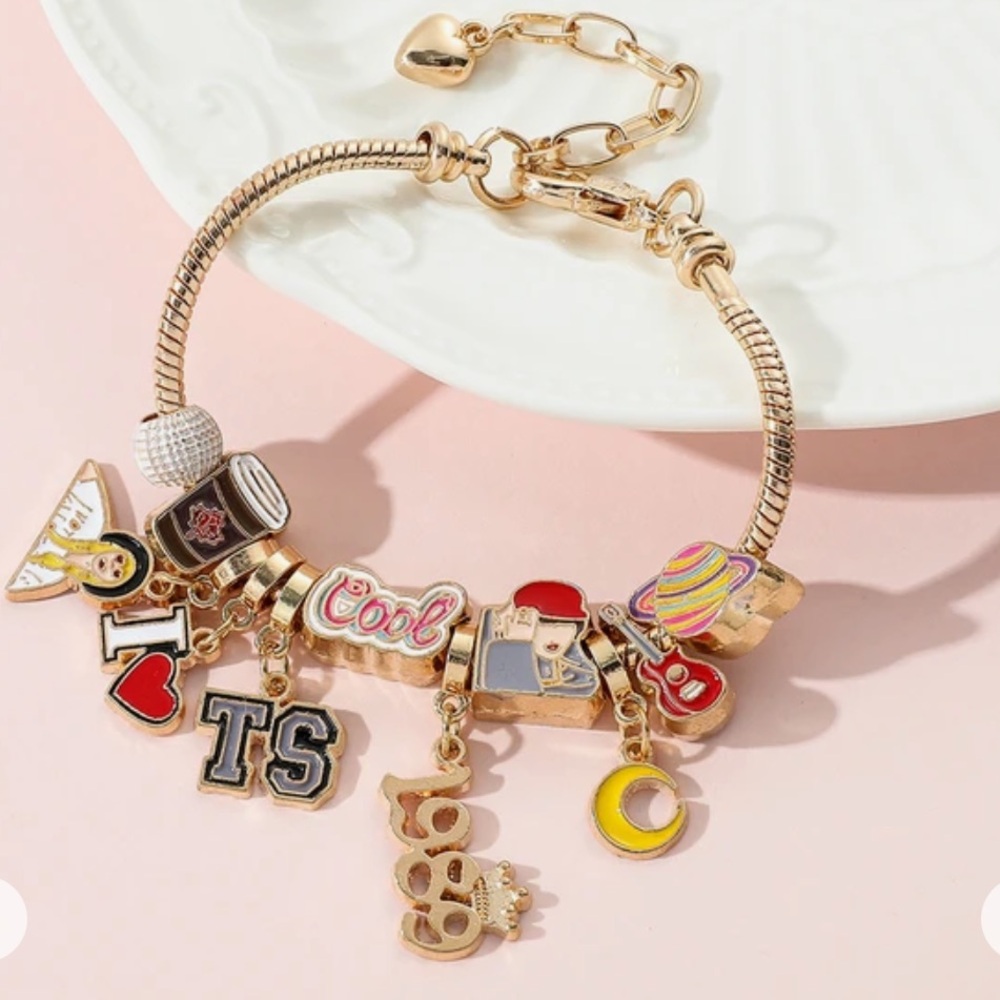 Taylor swift charm bracelet